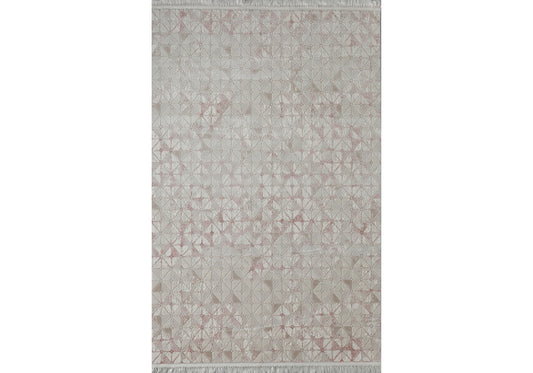 Tapis Décoratif MEDUSA - 5674A ROSE FONCÉ - BEIGE FONCÉ