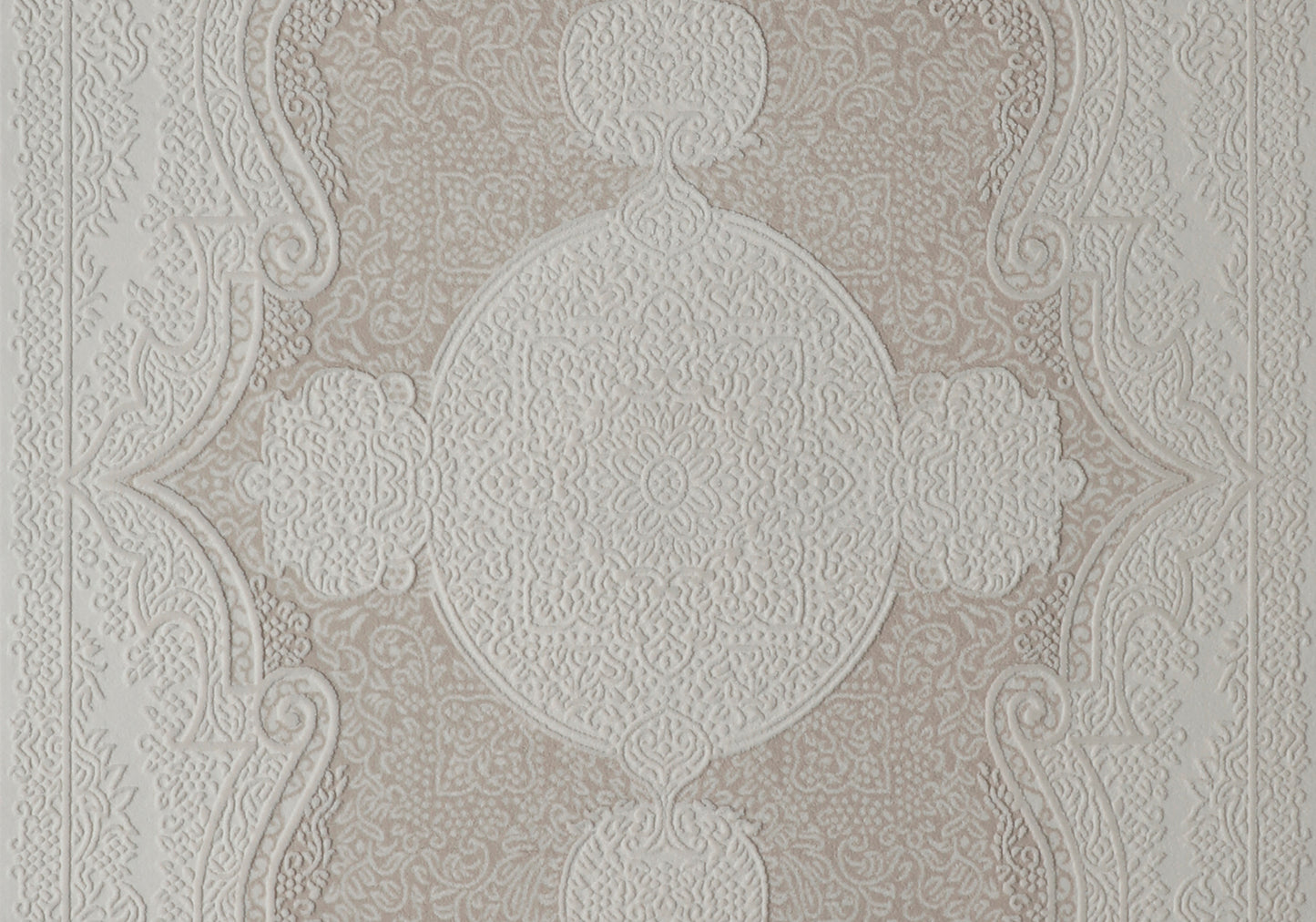 Tapis Décoratif MEDUSA - 5891C CRÈME-BEIGE FONCÉ