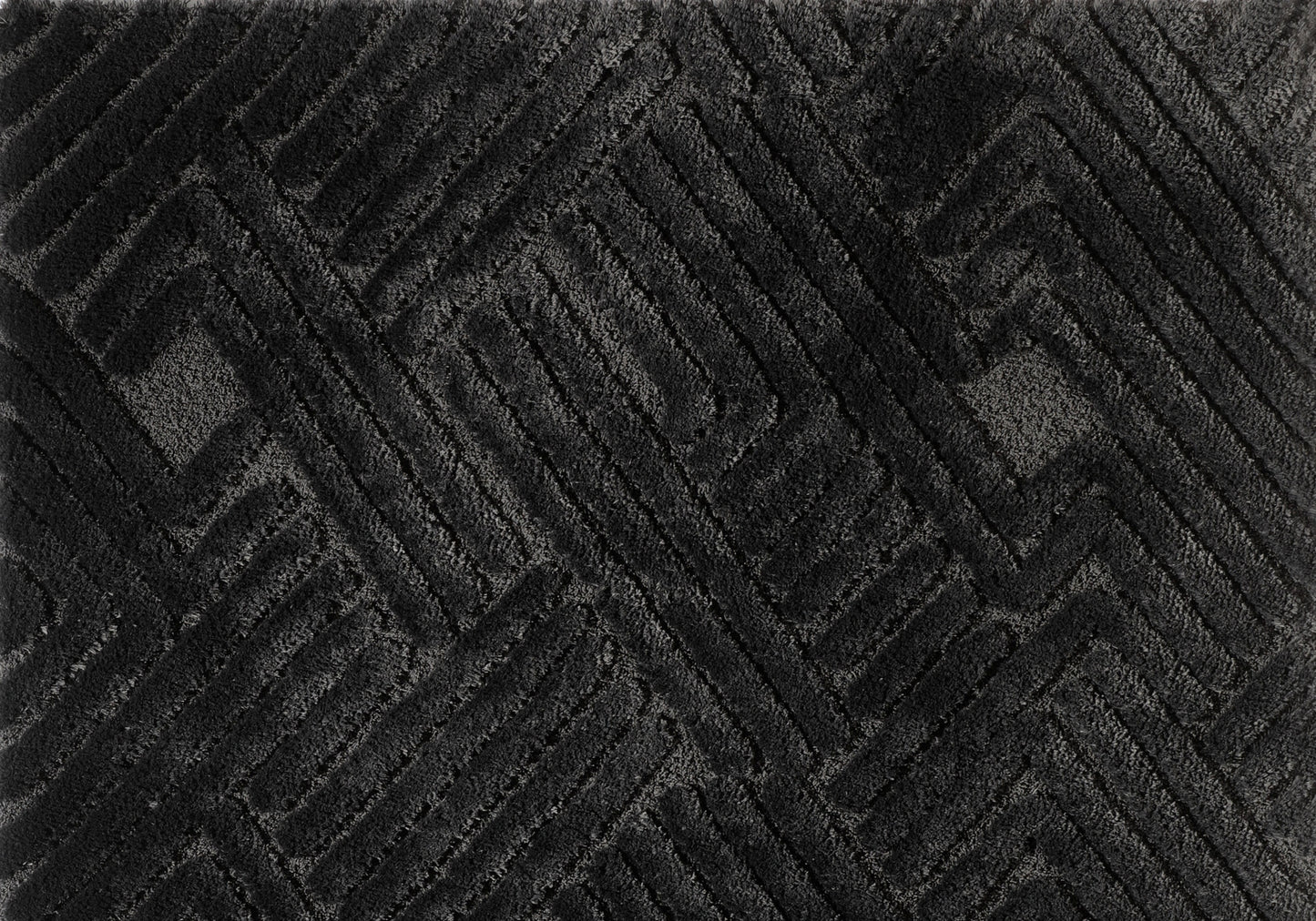 Tapis Décoratif WHYNOT - 5918A ANTHRACITE-ANTHRACITE