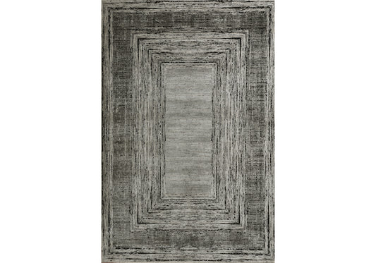 Tapis Décoratif ELEGANT- B009C GRIS ANTHRACITE