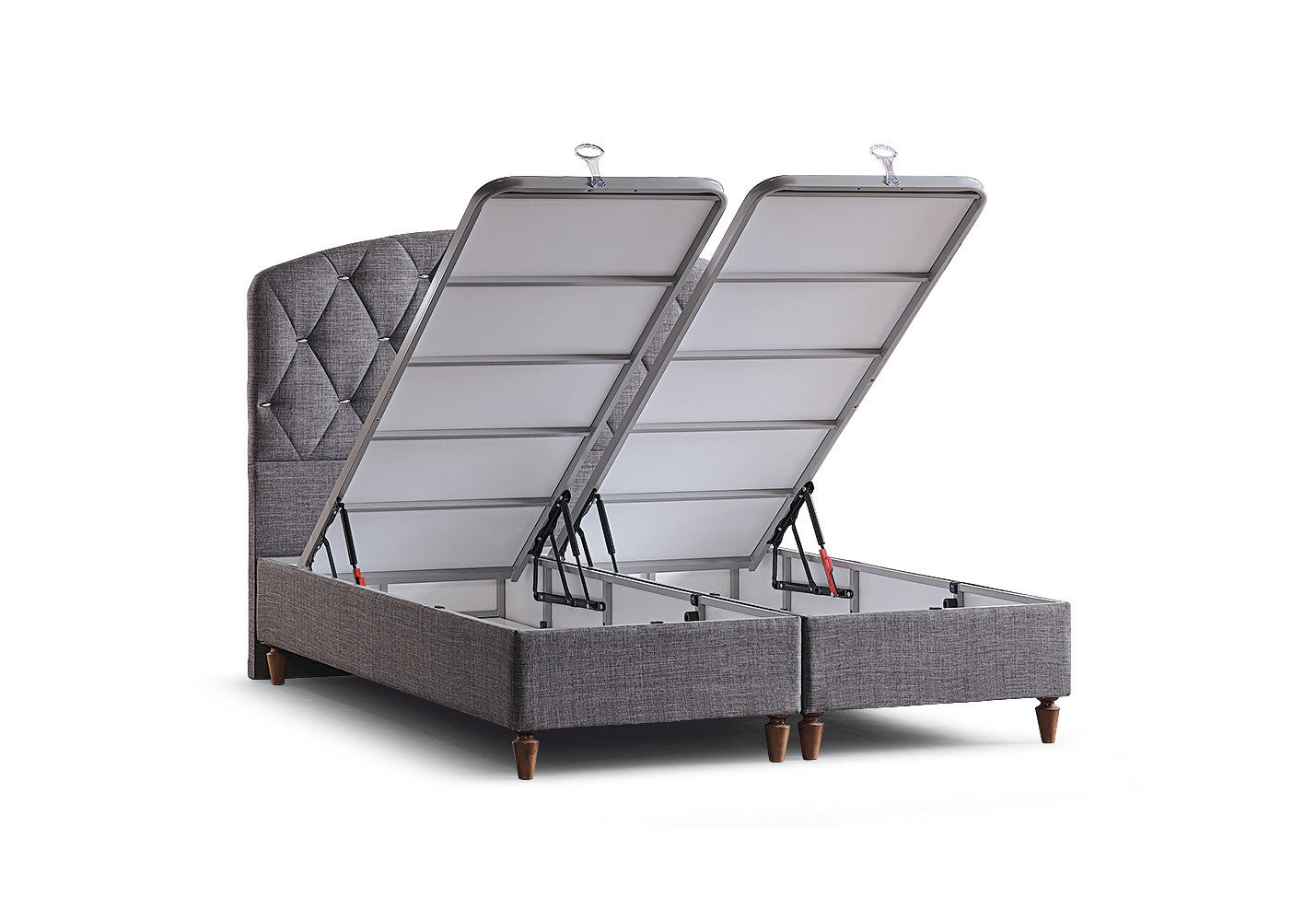 Matelas orthopédique complet avec coussin de tête gris DORA