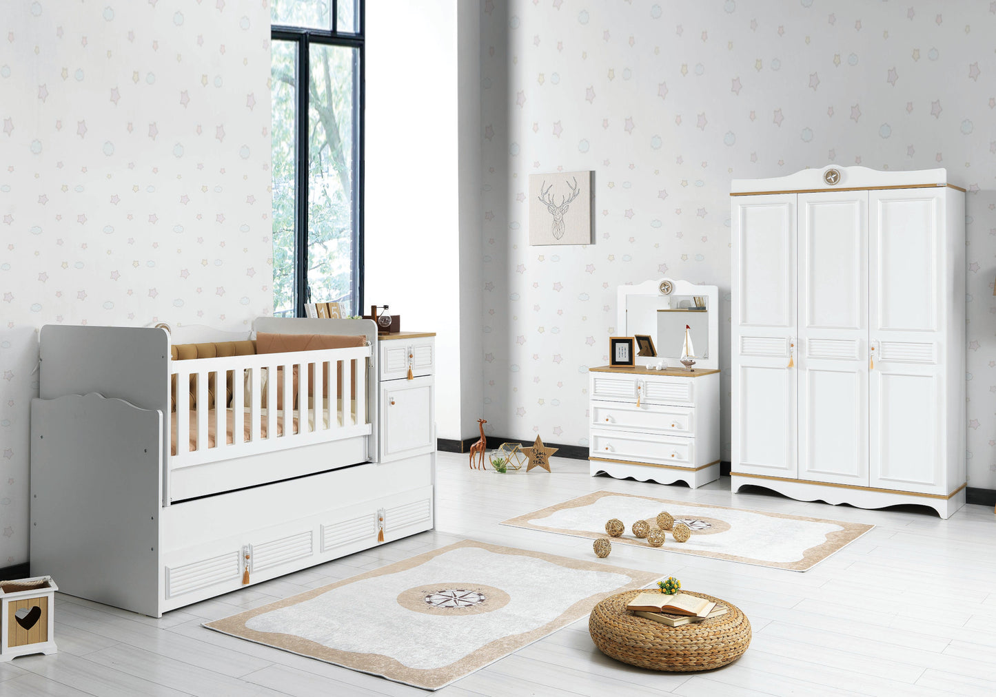 Ensemble chambre bébé Cappucino LUNA