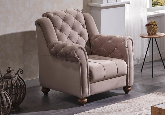 Fauteuil Chester Marron MEVA