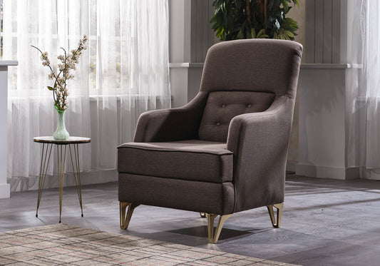 Fauteuil Moderne Marron VEGA