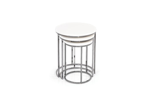 Table gigogne blanc argent ASUS