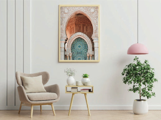 Peinture d'architecture marocaine