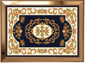 Table à motifs de tapis