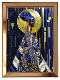 Tableau Femme Africaine Or