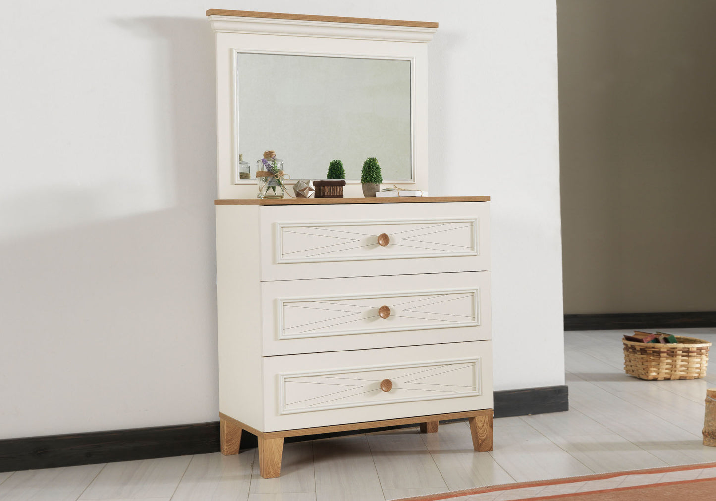 Ensemble de Chambre Jeune Moderne Beige ATLAS