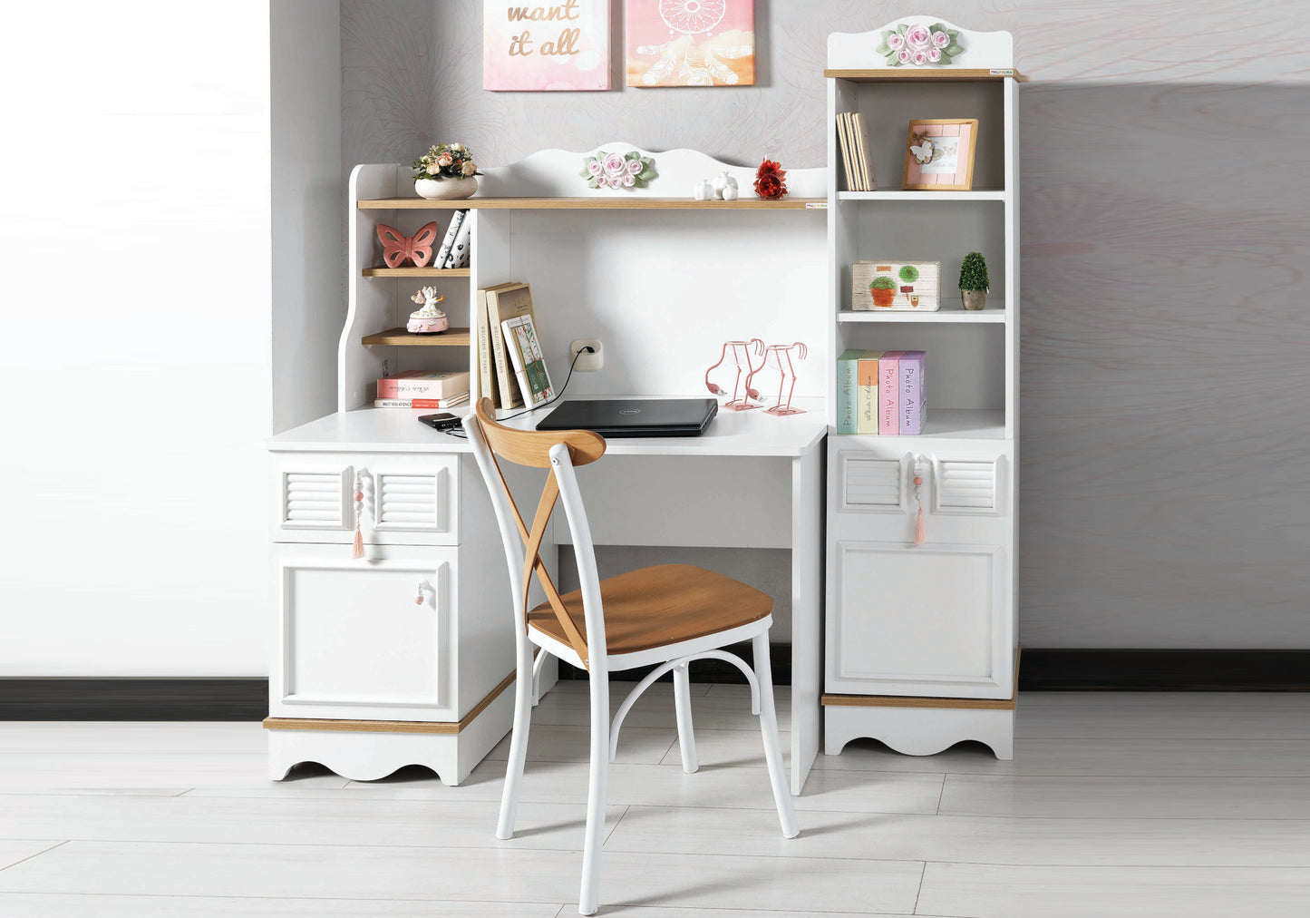 Ensemble de Chambre Jeune Moderne Rose LUNA