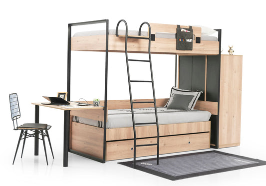 Ensemble de chambre jeune chêne moderne SMART MAX