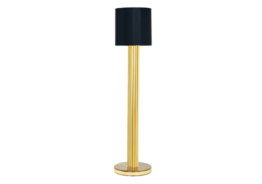 Lampadaire rond long en bois AURA