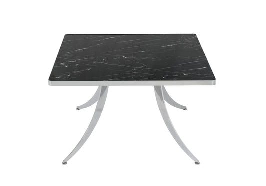 Table de Centre Pion Carrée Noir Veiné OREO