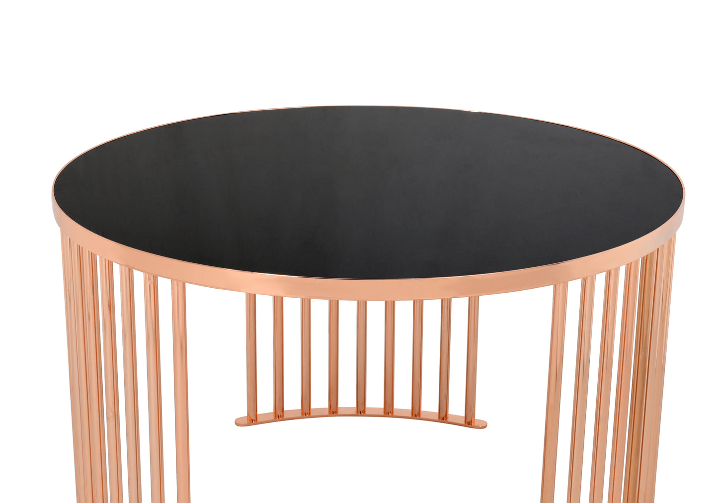 Table basse ronde noire BAHAMA