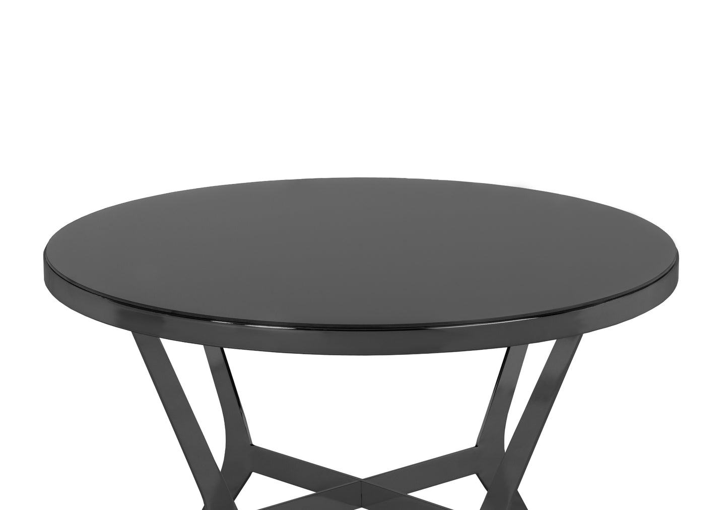 Table Basse Ronde Noir Fumé BUTTERFLY