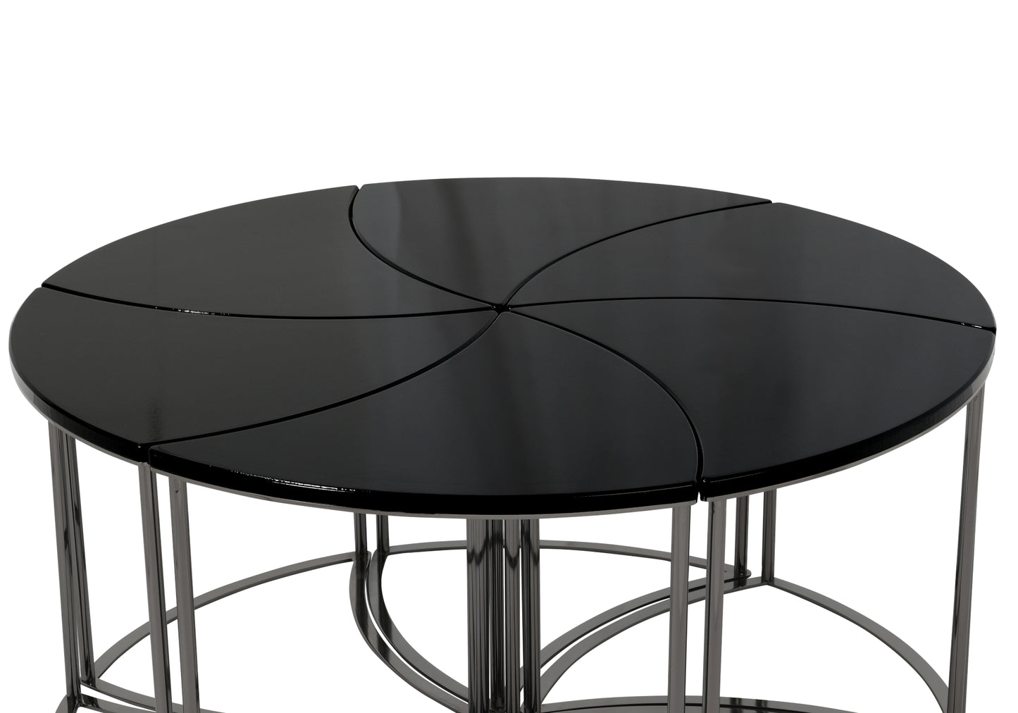 S/ Table Basse Hexagonale Noir DOMINO