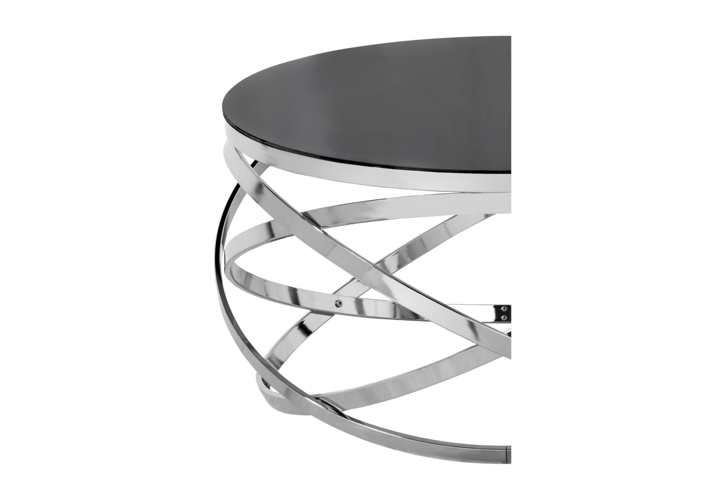 Table basse moderne noire PERA