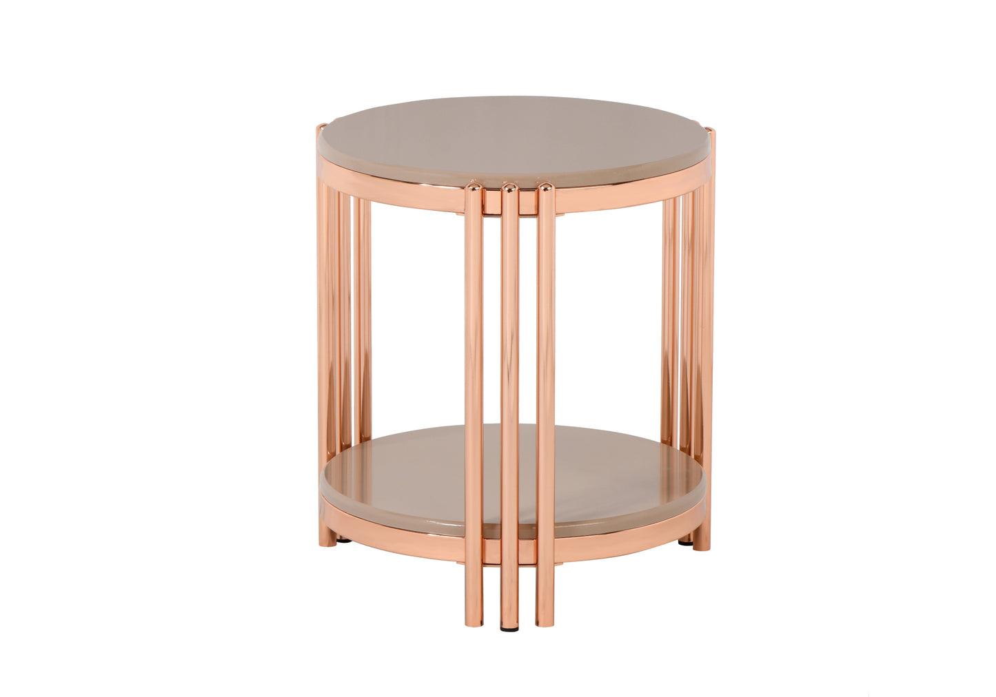 Table basse ronde en osier Cappucino 1 + 1 BOLERA