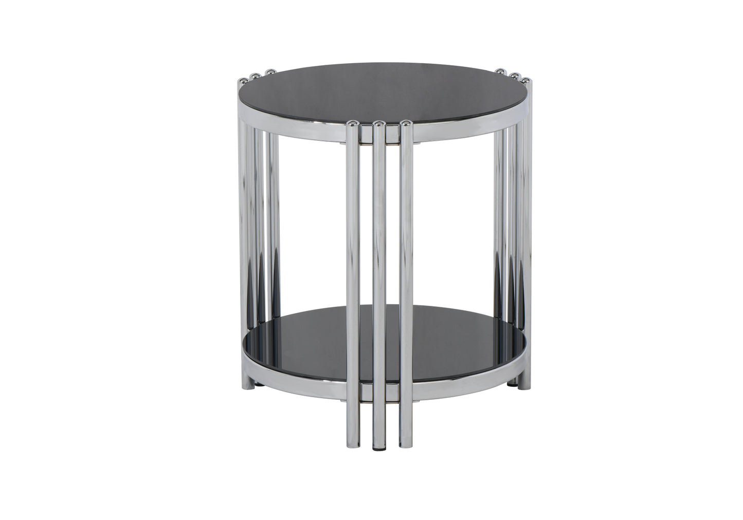 Table basse ronde en osier noir 1 + 1 BOLERA