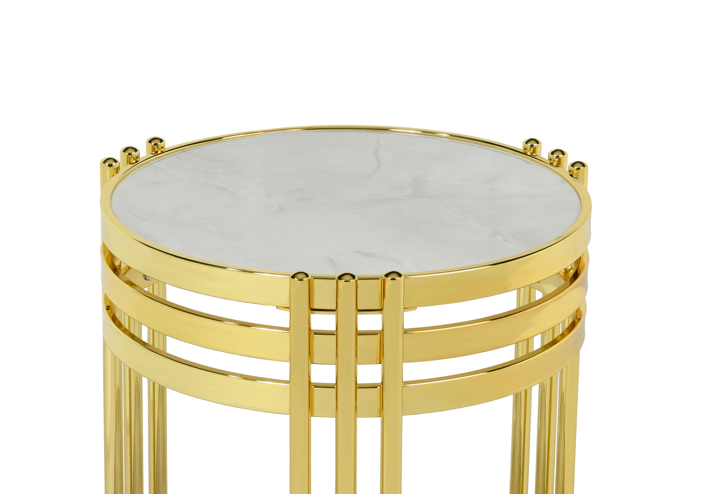 Table gigogne ronde Onyx ZEUS