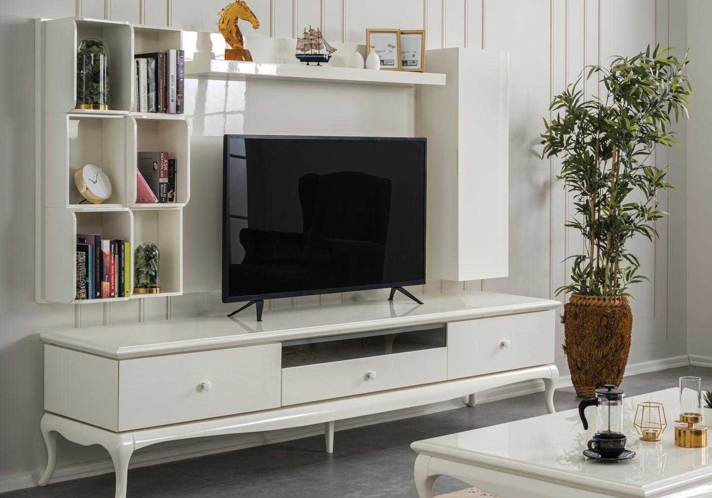 Ensemble Meuble TV Blanc ART