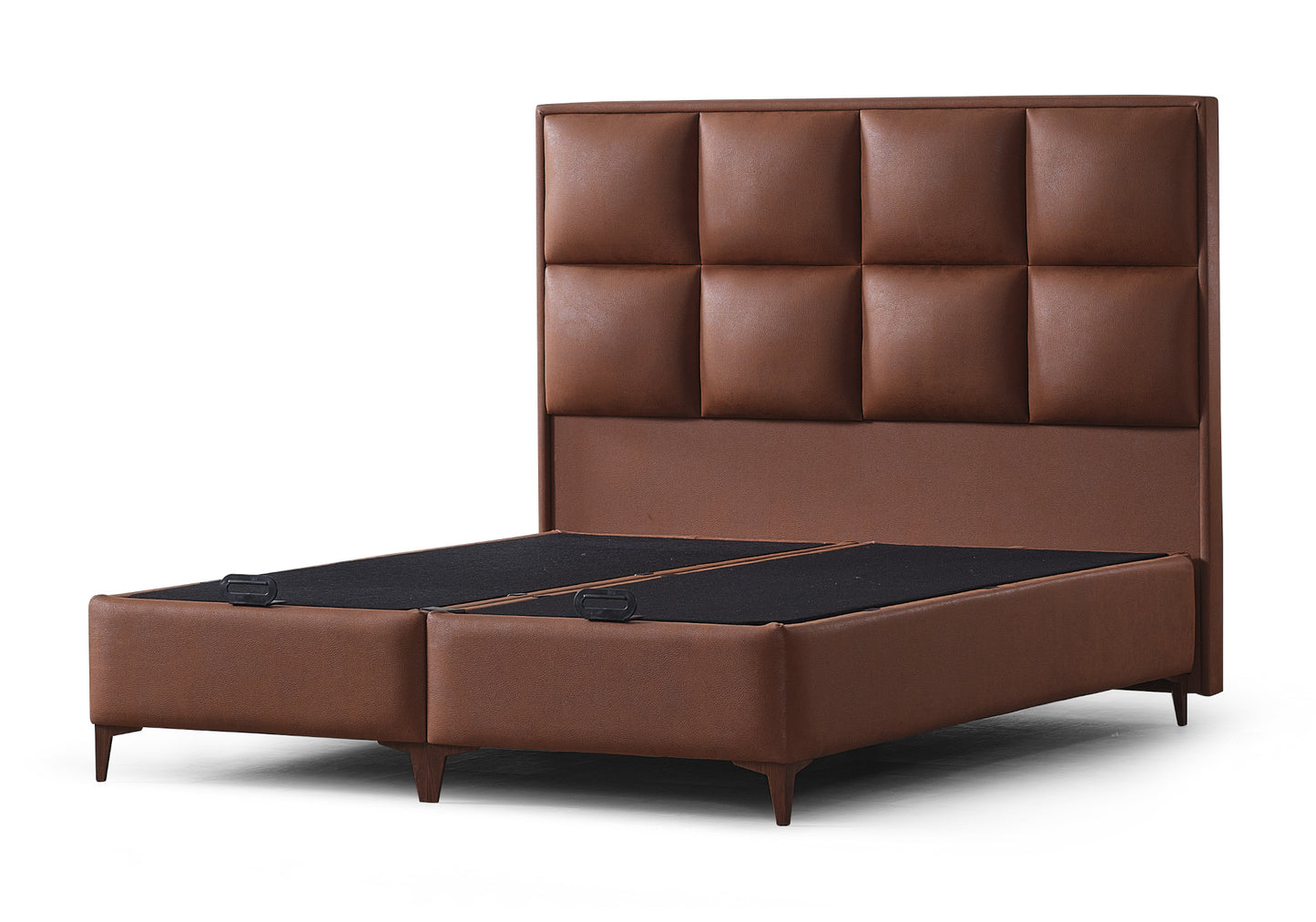 Tête de lit avec coussin orthopédique complet, moderne, marron, COMO