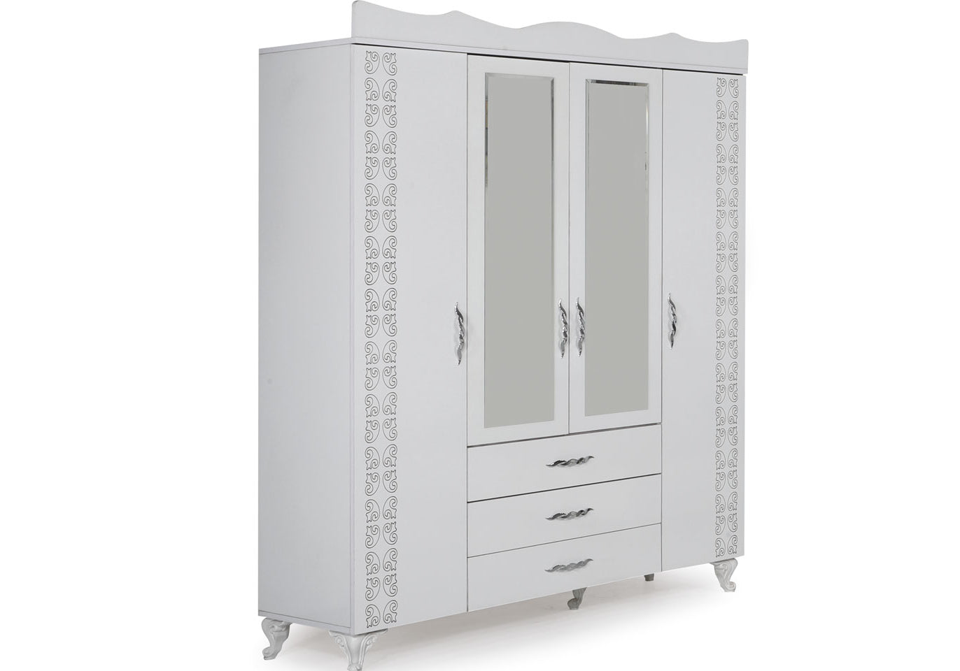 Ensemble de chambre moderne blanc ARVEN