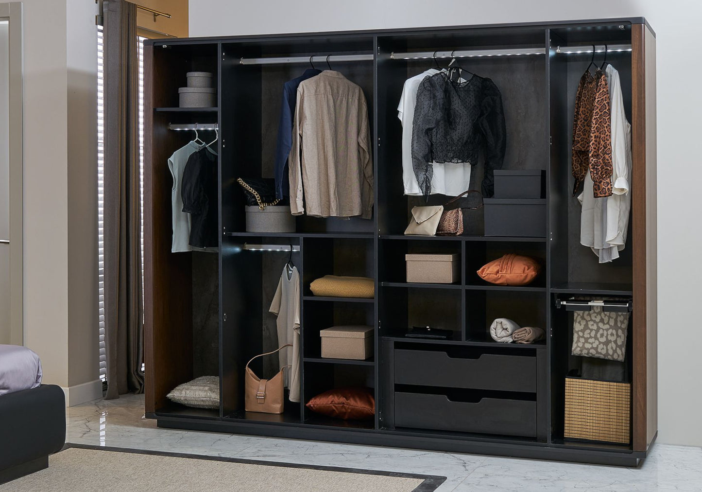 Ensemble de Chambre à Coucher en Bois ALFA